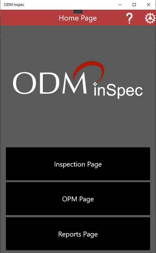 ODM Inspec screenshot