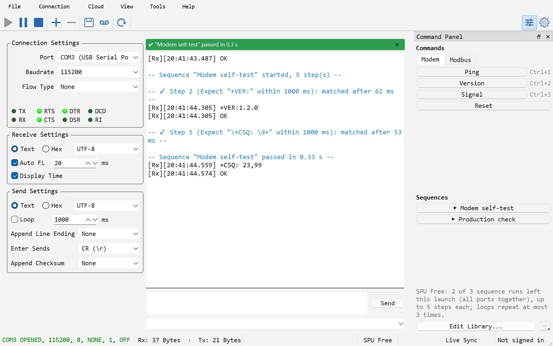 SPU screenshot