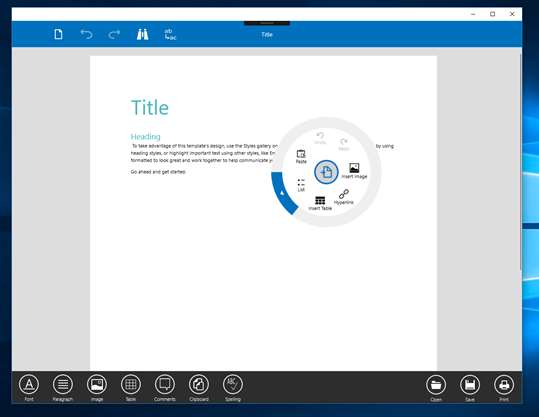 Document Editor For Windows 10 screenshot 2