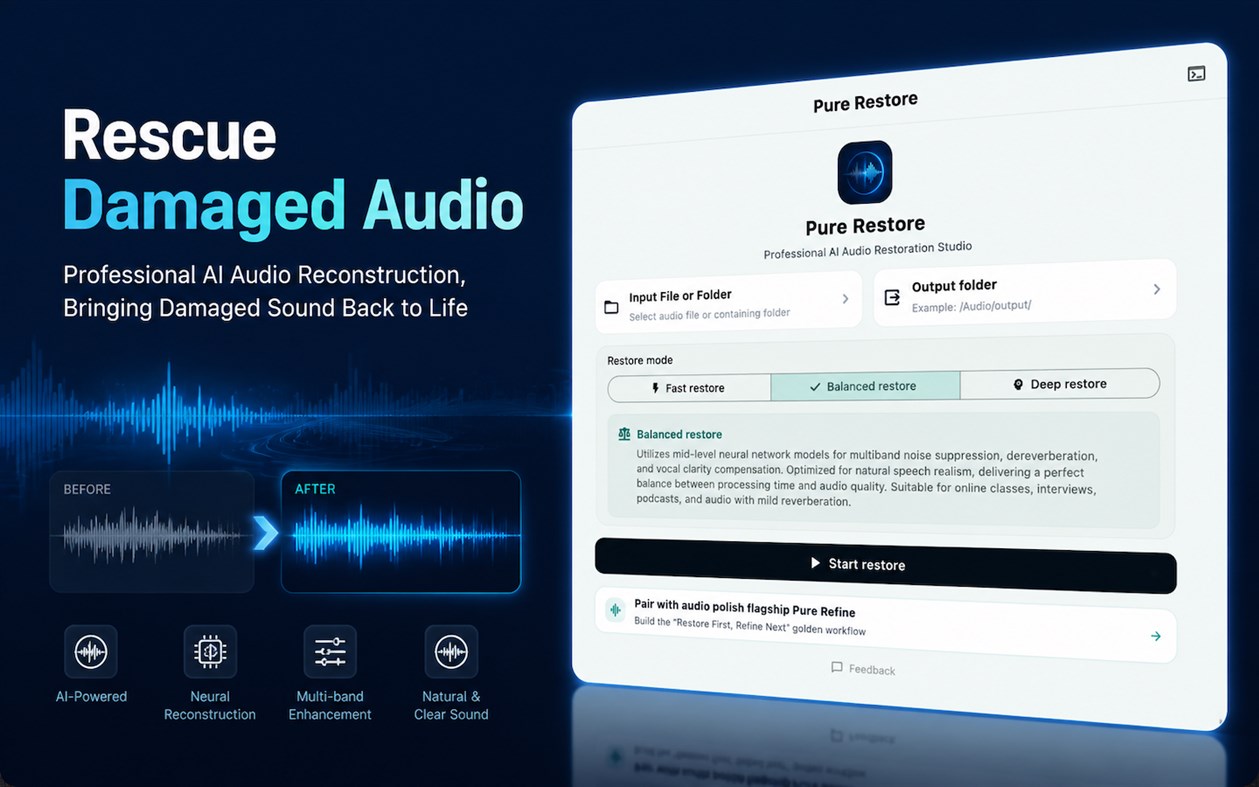 #1. Pure Restore (Windows) By: Efficient Lab