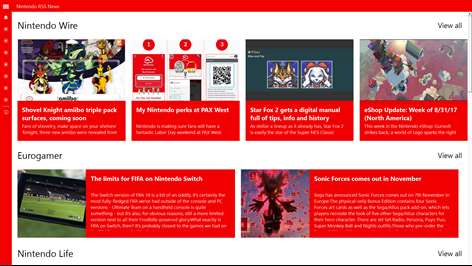 Nintendo RSS News Snímky obrazovky 1
