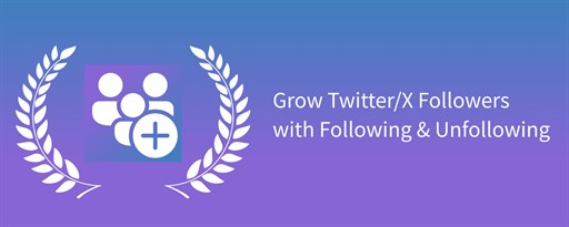 Auto Follow Unfollow for Twitter X marquee promo image