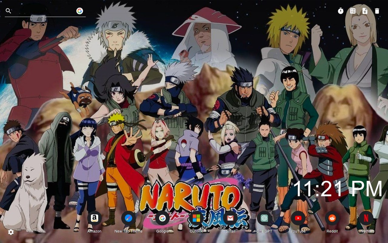 Naruto Shippuden Wallpaper New Tab