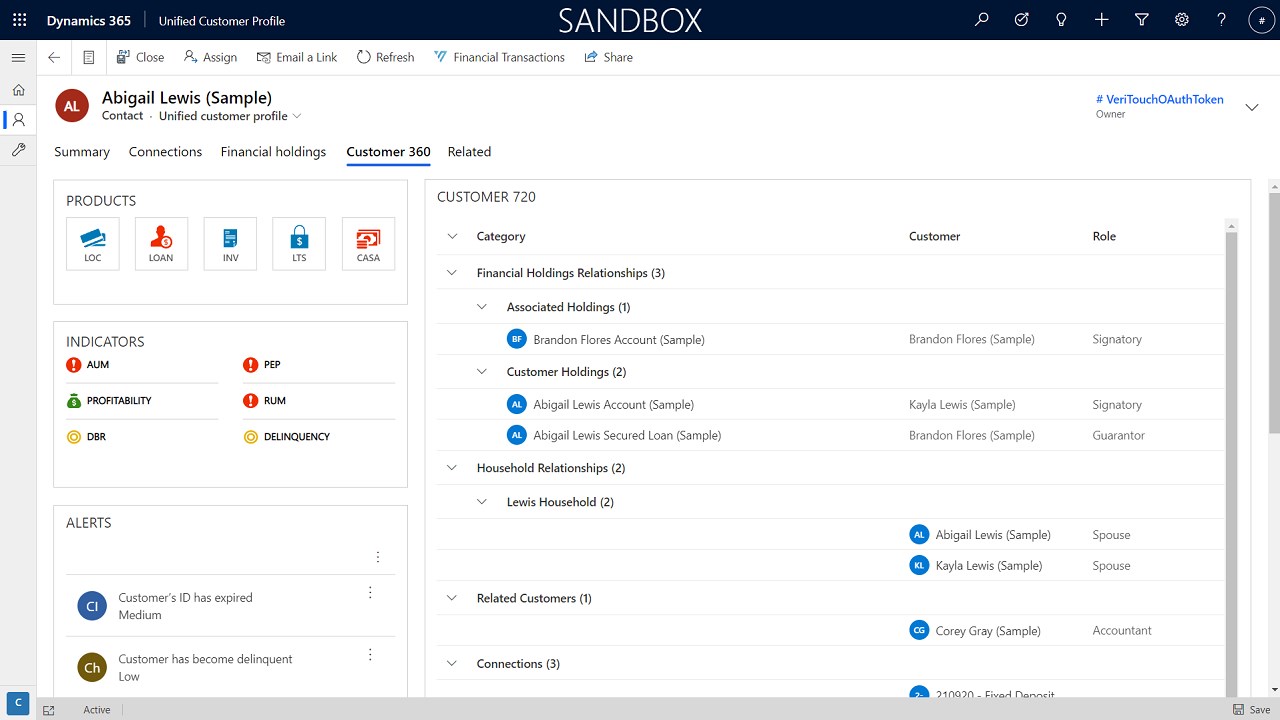 Snapshot 1 of VeriChannel Omni-Channel Banking on Microsoft Cloud for Financial Services