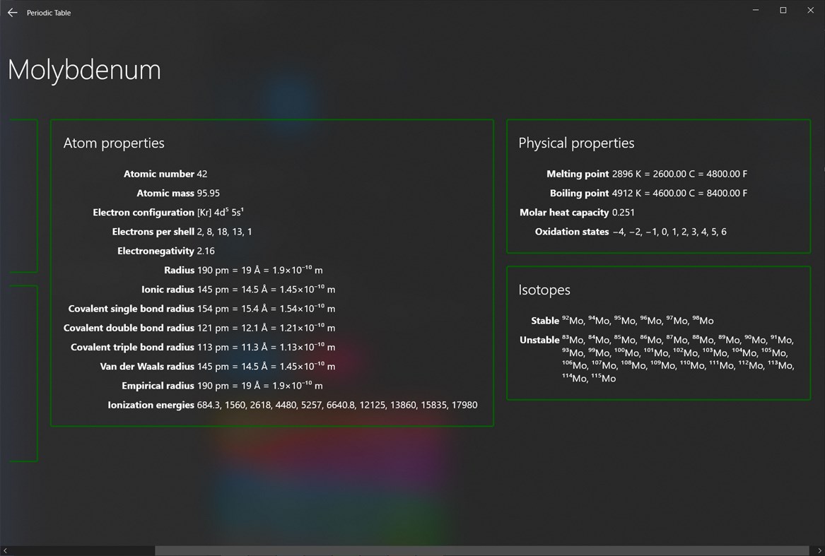#4. Periodic Table of Elements - Premium Edition (Windows) Με: Escogitare