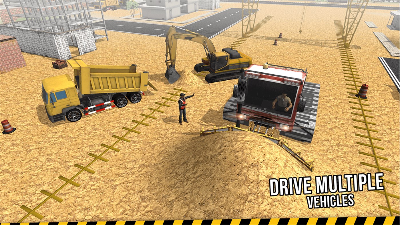 #5. Excavator Crane Simulator - Buildings Construction (Windows) Podle: AppStream Studios