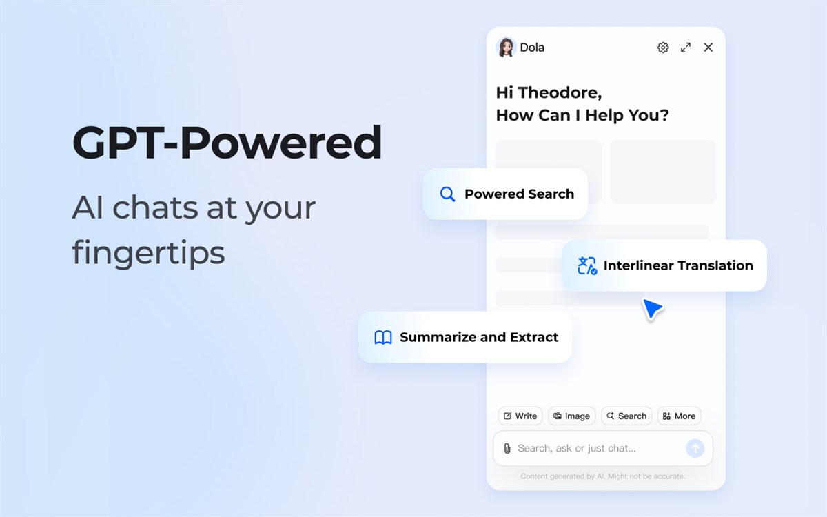 Dola — GPT AI Browser Assistant
