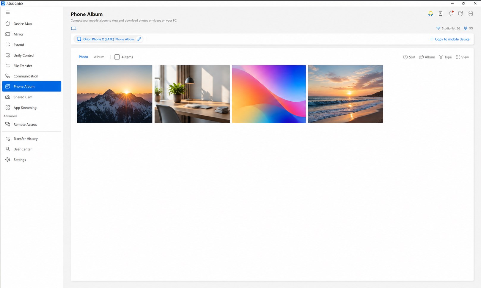 ASUS GlideX screenshot