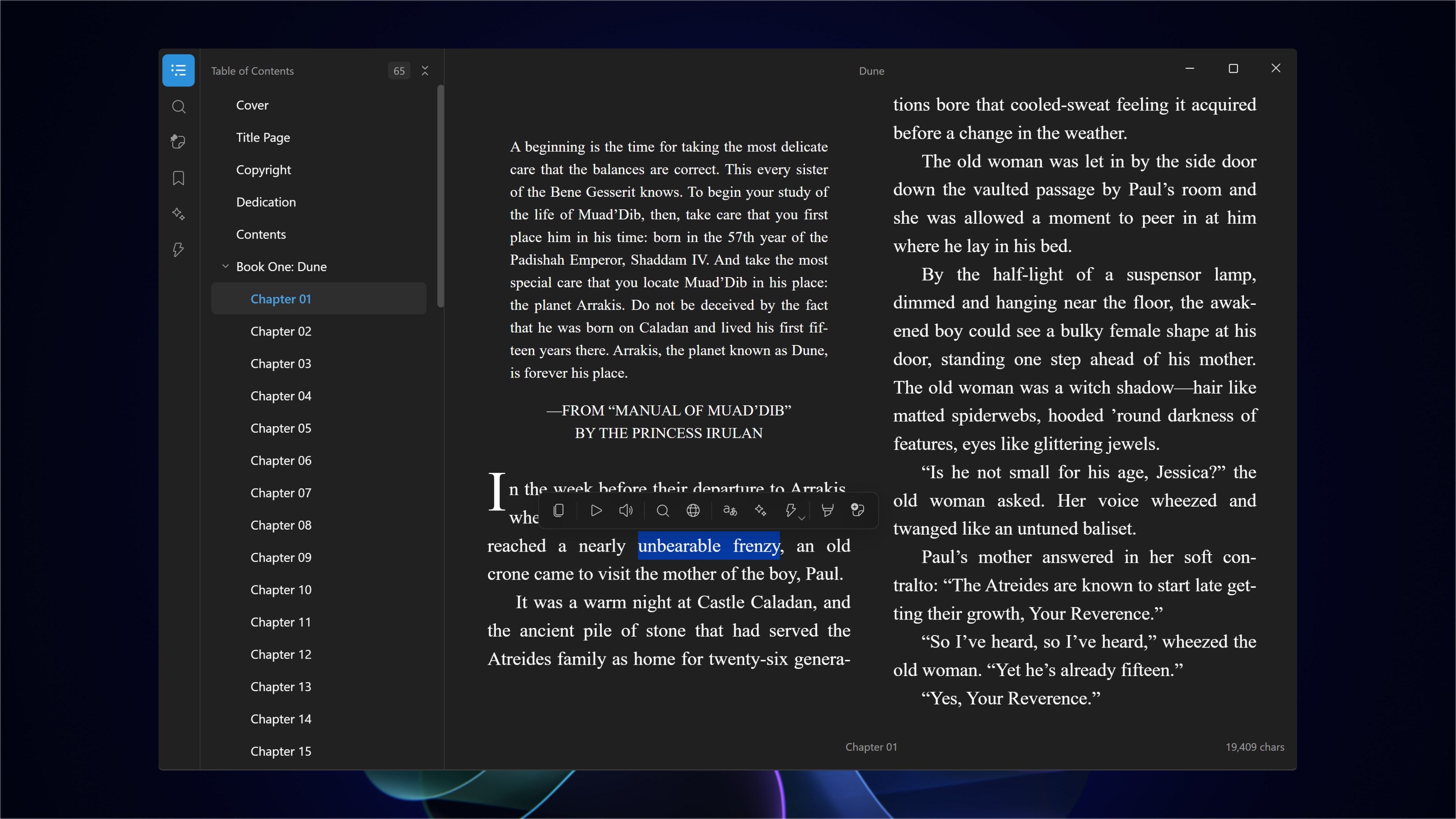 Rodel Reader screenshot