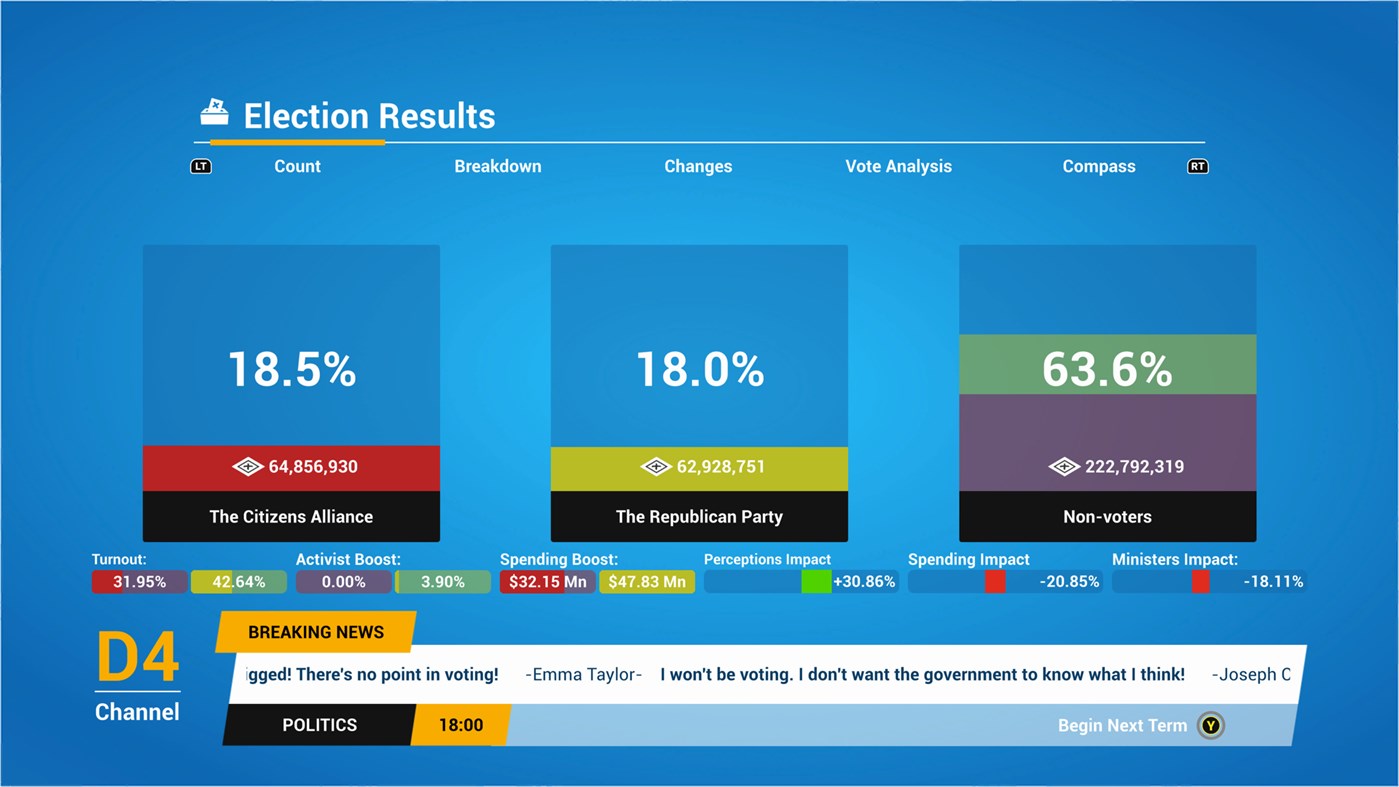 #3. Democracy 4: Console Edition (Xbox) Με: Auroch Digital