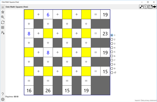 Oste Math-Squares (free) screenshot 3