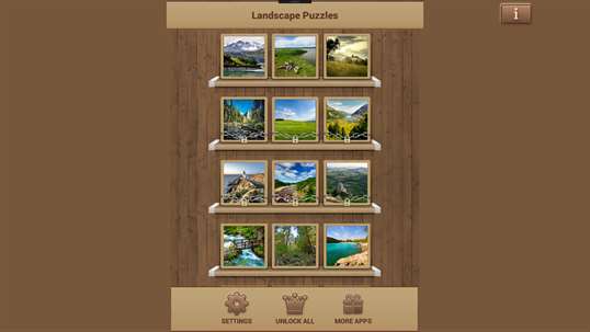 Landscape Puzzles screenshot 1