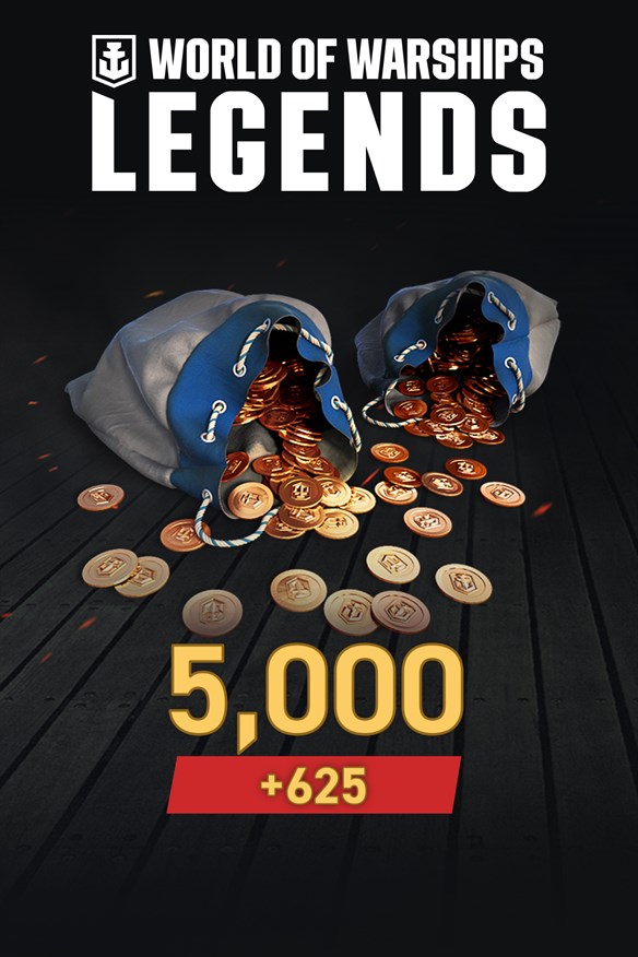 World of Warships: Legends - 5,625 Doubloons