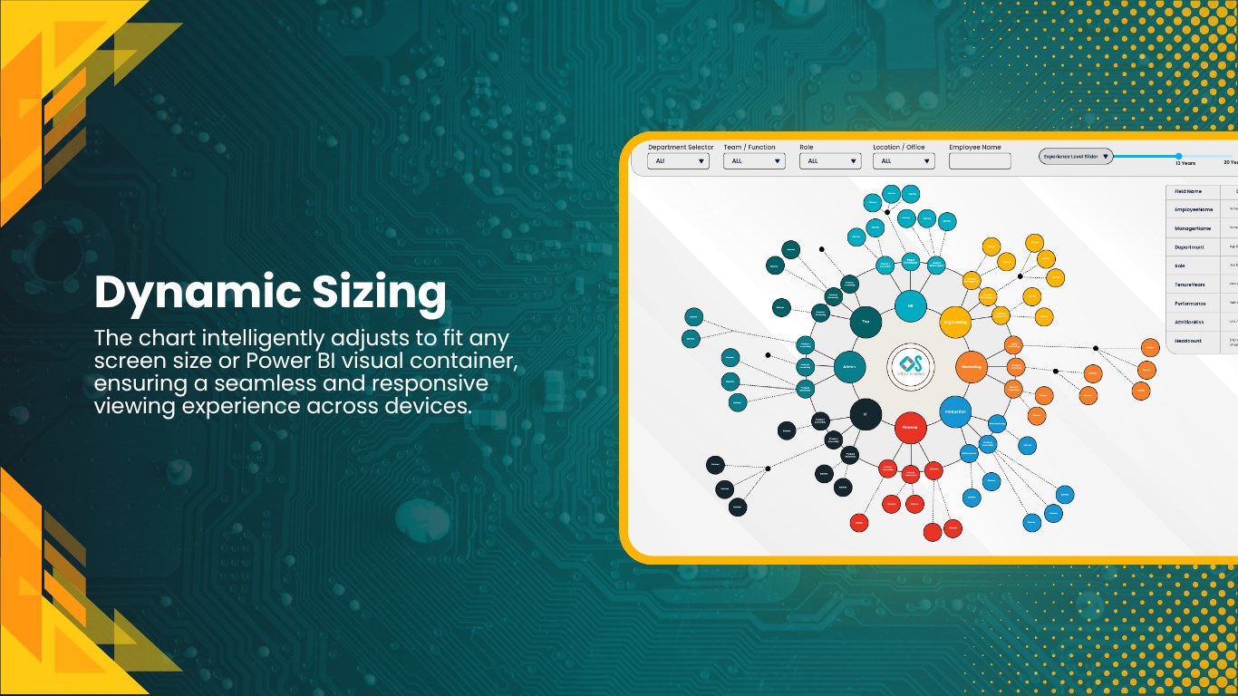 Snapshot 2 of Inside-Out Org Chart for HR Analytics
