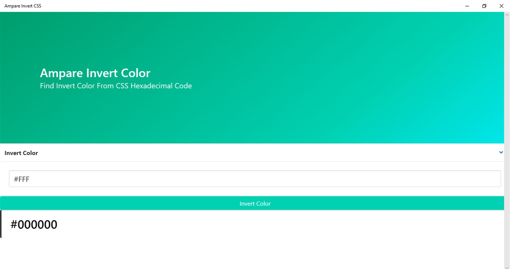 Invert Colors Using CSS