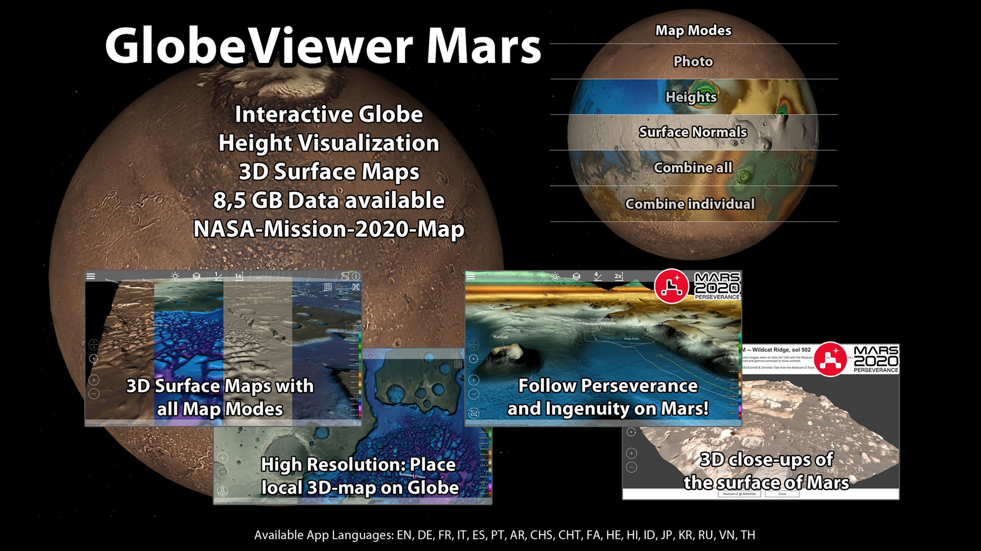 mars surface map