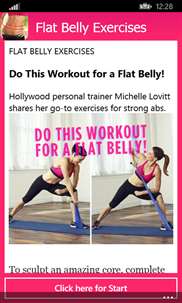 Flat Belly Exercises screenshot 1