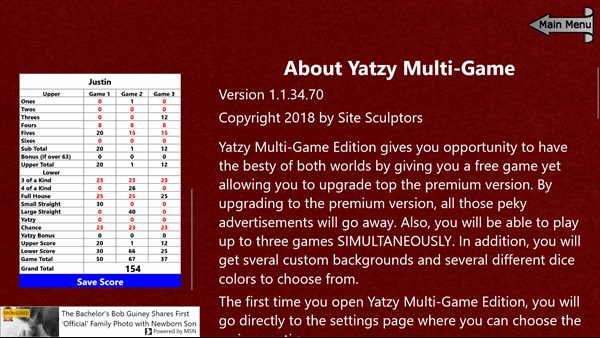 Yatzy Multi-Game Edition — 6