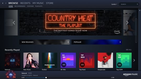 Amazon Music screenshot
