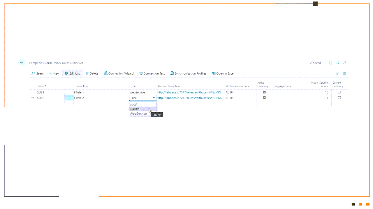 Snapshot 8 of MDI Master Data Intercompany