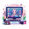 Beauty Girl Makeup Games Launcher