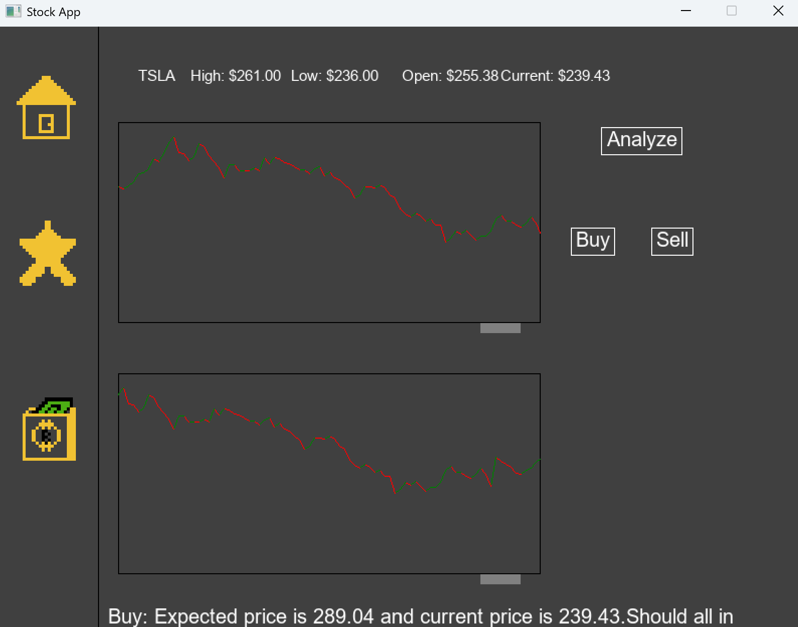 Stocks App screenshot