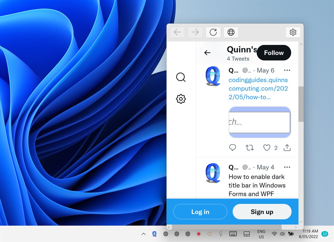 #2. TaskbarWebsites (Windows) Oleh: Quinn's Computing