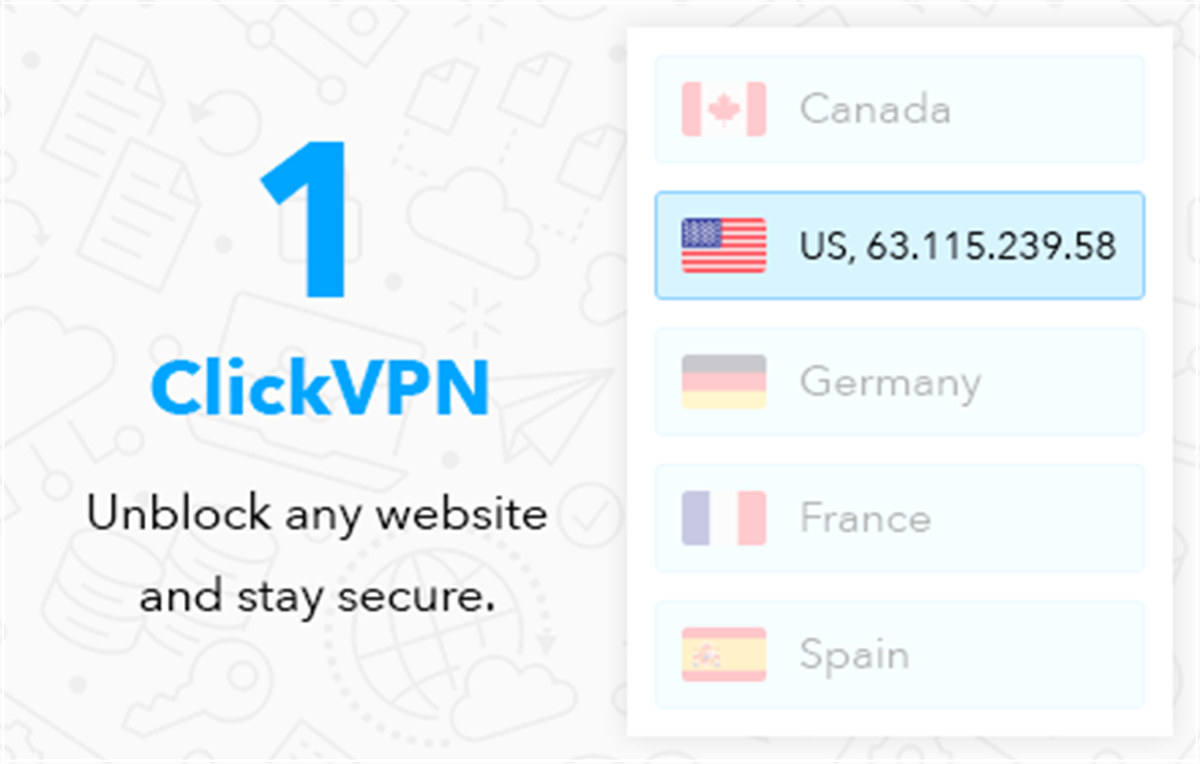1clickVPN - Fast and Secure VPN