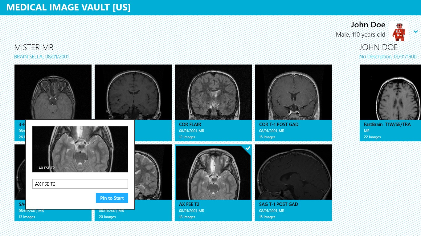 Pin critical examinations to your start screen.