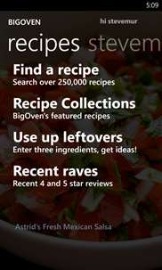 BigOven 300,000+ Recipes and Grocery List screenshot 1