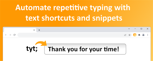 Text Shortcuts: Snippets to Automate Repetitive Typing marquee promo image