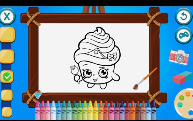 Shopkins Coloring Book Game