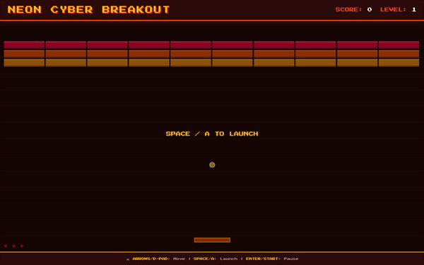 Neon Cyber Breakout — 1