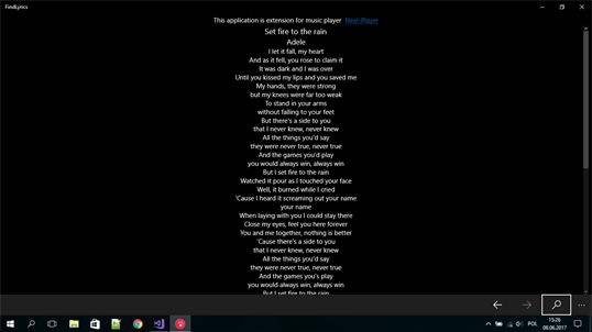 FindLyrics screenshot 1