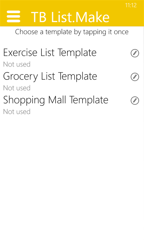 TB List.Make - Grocery, Shopping & Workout Lists Screenshots 2