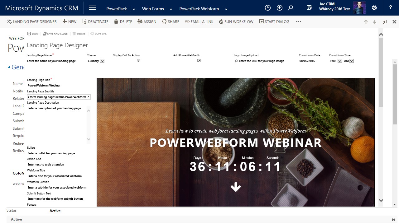 Snapshot 1 of PowerWebForm