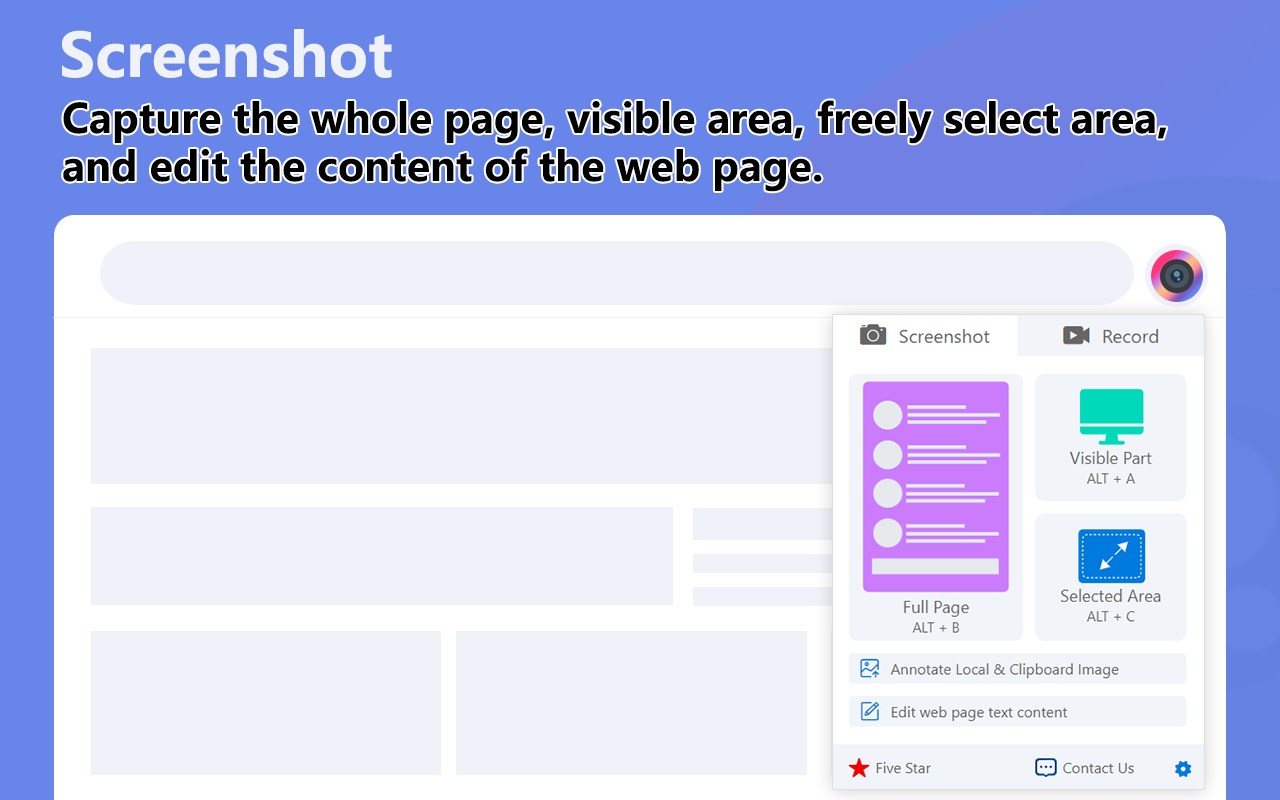 APEX Best Screenshot & Screen Recorder for Edge