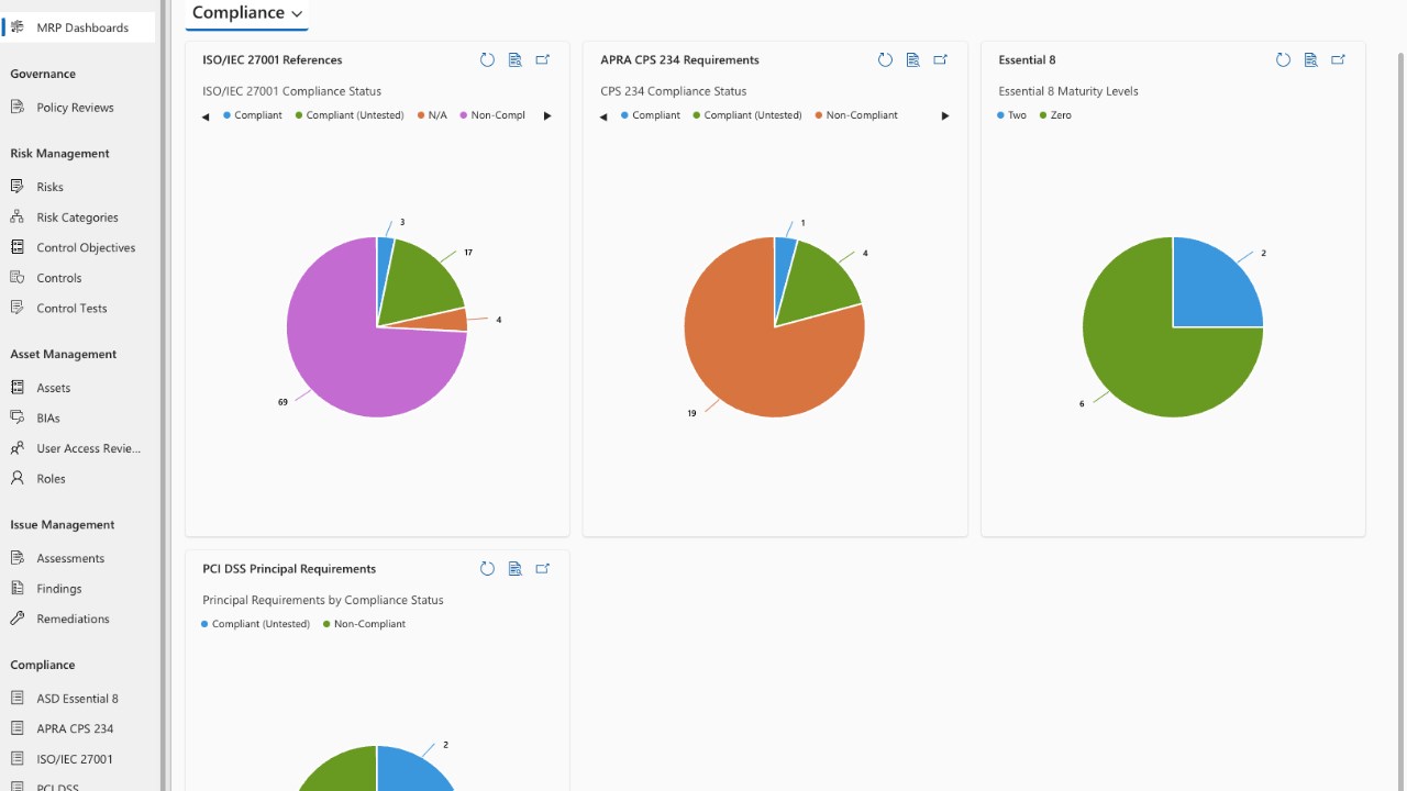 Snapshot 5 of Morrisec Risk Platform