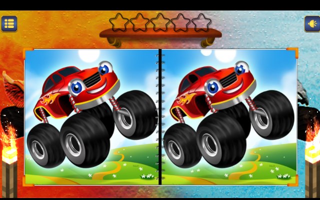 Crazy Monster Trucks Difference Game