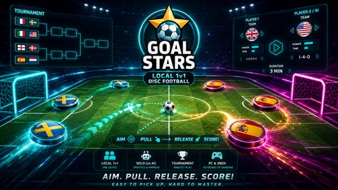 Goal Stars: Local 1v1 Disc Football