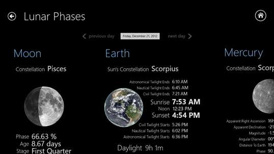 Lunar Phases screenshot 3