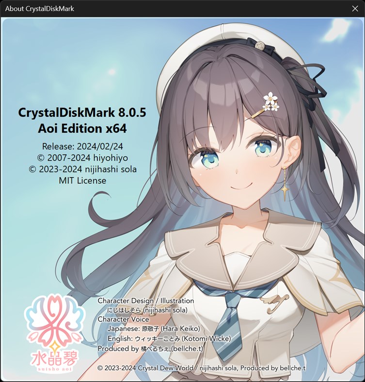 #3. CrystalDiskMark Aoi Edition (Windows) 由: Crystal Dew World