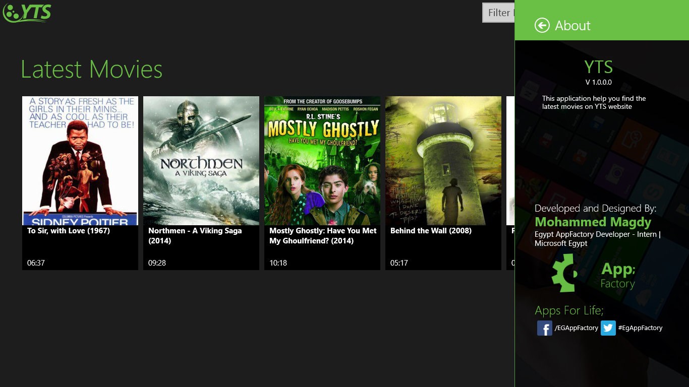 YTS latest movies for Windows 10 free download