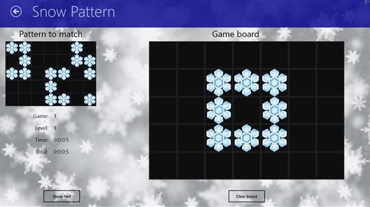 Snow Pattern screenshot 2