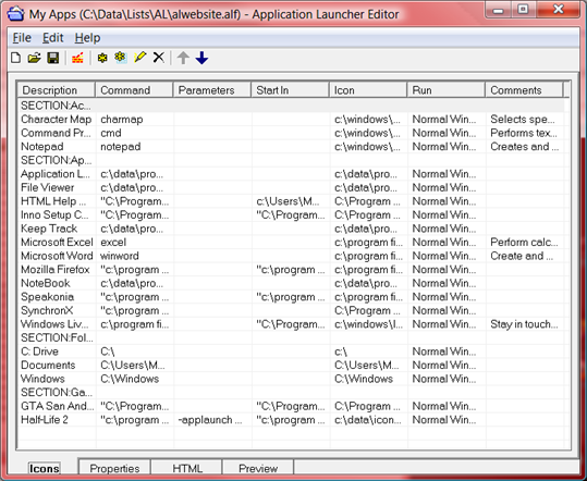 Martin2k Application Launcher & Application Launcher Editor screenshot 3
