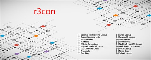 recon - IP, Network & Malware tools marquee promo image