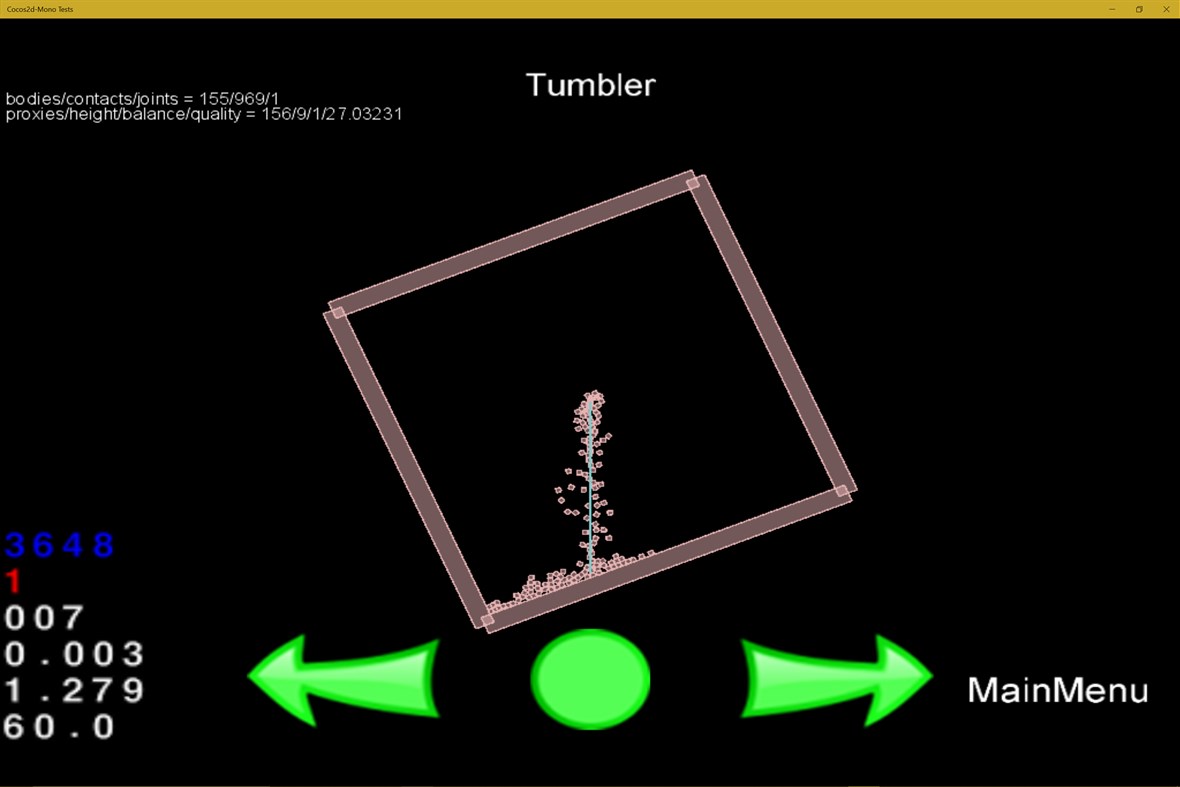 #2. Cocos2D-Mono Tests (Windows) 게시자: Broken Walls Studios