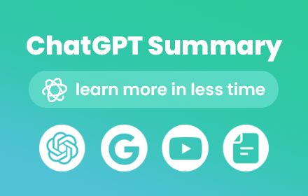 ChatGPT Summary - AI for websites, videos small promo image