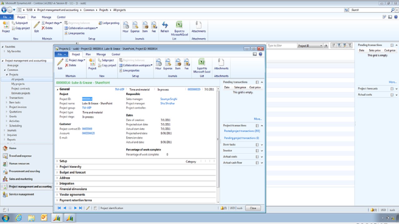 Snapshot 1 of Cloud Shift AX: Dynamics AX to Dynamics 365 Finance & Supply Chain Migration