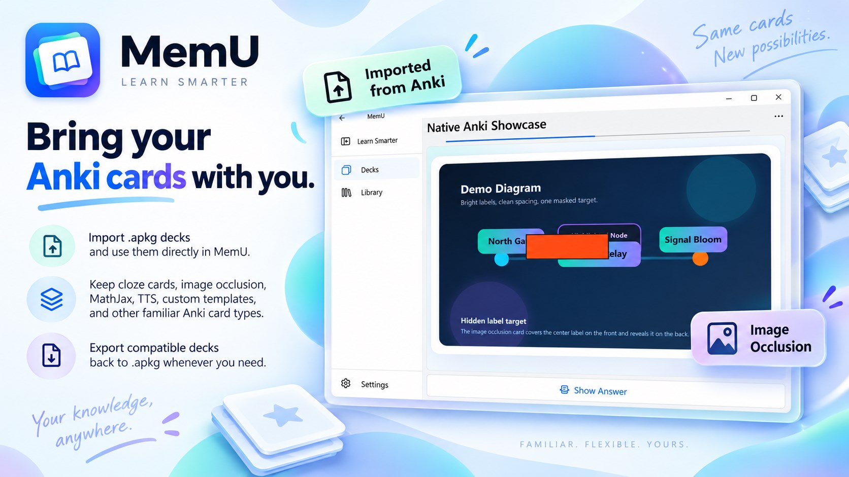 MemU - Anki Flashcard screenshot